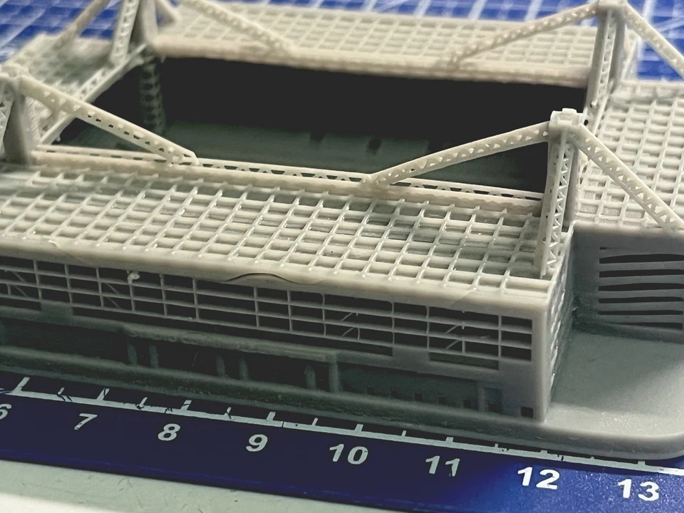 STADIO MARASSI GENOVA IN 3d Resina Oro Gold Come Da Foto - Stupendo - - Immagine 3 di 4