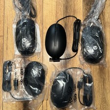 Lot of 5 HP Wired Desktop 320M Mouse Halley USB Mouse DIB L96910-001