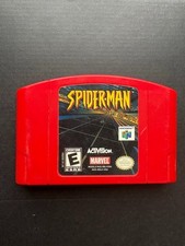 Spider-Man Nintendo 64 Red Game Cartridge Marvel Spiderman Not Tested N64
