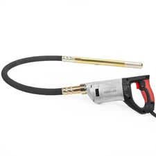 2200W Hand Held Electric Concrete Vibrator 4.5ft Long Shaft Concrete Vibrator