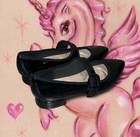 Clarks Collection Women's Black Leather Mary Jane Pointed Toe Buckle Flat 7 — photo 4