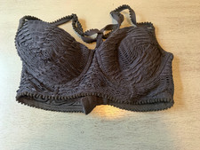 black textured underwire COCO REEF swimsuit bikini top size  36D 38D