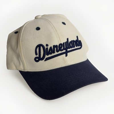 RARE Vintage Goofy's Hat Co Disneyland 1955 Snapback Cap Cream Navy Taiwan Made