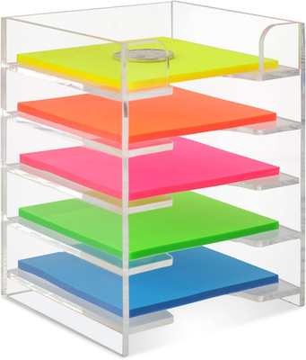 3x3 Inch Acrylic Sticky Note Holder For Desk Colorful Sticky Notes Holder Post I