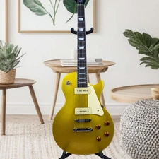 Top-Selling Gift Item High-Quality LP Metal Gold P90 Standard Electric Guitar