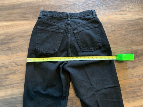Vintage GAP Jeans Women 8 Regular Reverse Fit High Waist Black 90s Lightly Used - Picture 1 of 8