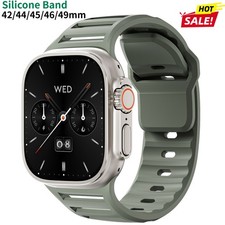 Silicone Sport Strap Band For Apple Watch Series 11 10 SE/Ultra 42/44/45/46/49mm