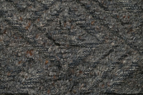 Hand-Knotted Grey Wool Moroccan Style Rug 5x8 Ft Modern Oriental Bedroom Rug - Picture 10 of 19