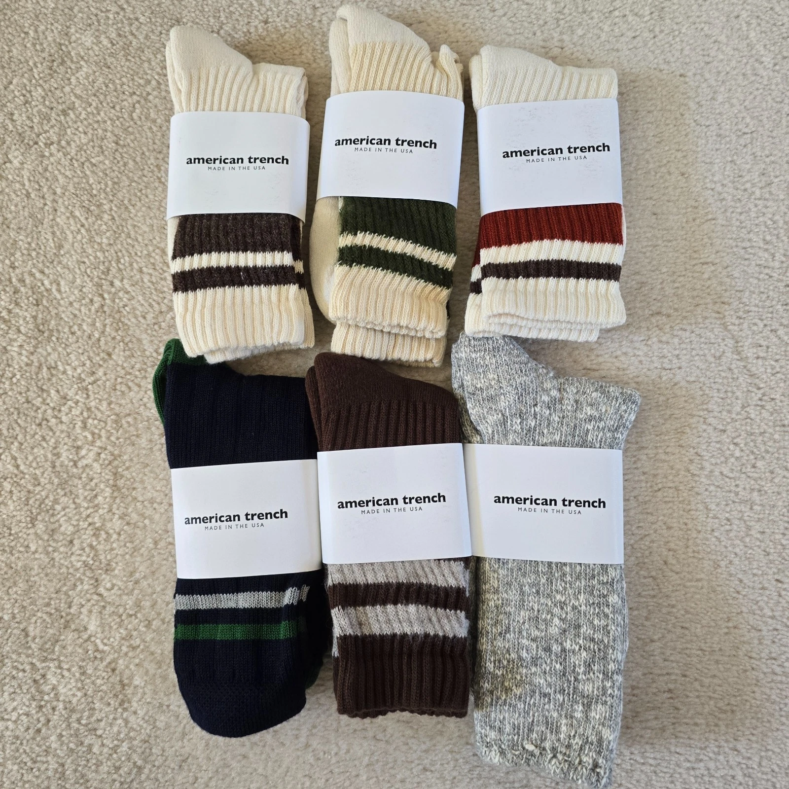 Lot of 6 Pairs American Trench Socks Mens Brand New
Opens in a new window or tab
