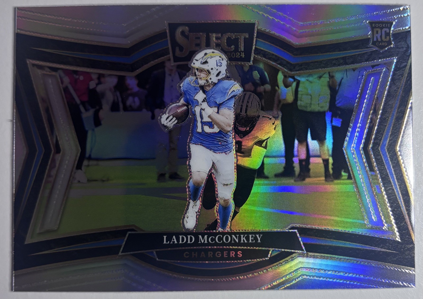2024 Ladd McConkey Select Silver Prizm Field Level Rookie. RC. Chargers. #478