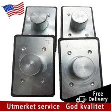 4* Car Lift Rubber Square Tray Heightened Foot Pad Shaft Diameter 38mm