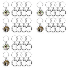 30 Pack 360 Rotating Metal Sublimation Keychain Blanks, -Sided Sublimation4263