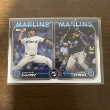 Jhonny Pereda   Emmanuel Ramirez Rookie 2024 Topps Update #US185 Marlins 