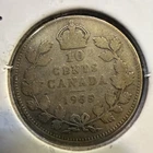 1935 Canada 10 Cents Silver Coin #Ty161