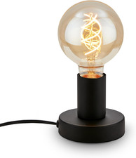 - Lampada Da Comodino Retrò Con Interruttore a Cavo, Attacco E27, Max. 10 Watt, 