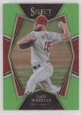 2022 Panini Select Premier Level Neon Green Prizm 28/99 Zack Wheeler #187 0t50