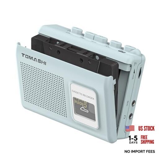 Tape Recorder With Built-in Blue