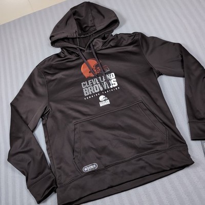 Cleveland Browns Combine Training New Era Mens Medium Brown Pullover Hoodie NWT
