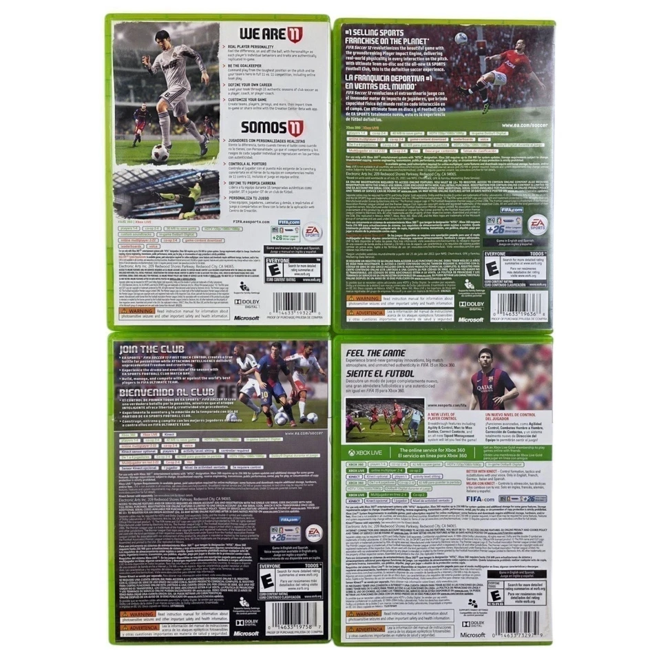 FIFA Soccer 11, 12, 13 & 15 Xbox 360 EA Sports Football Simulation Games Lot 4 - Image 2 of 4