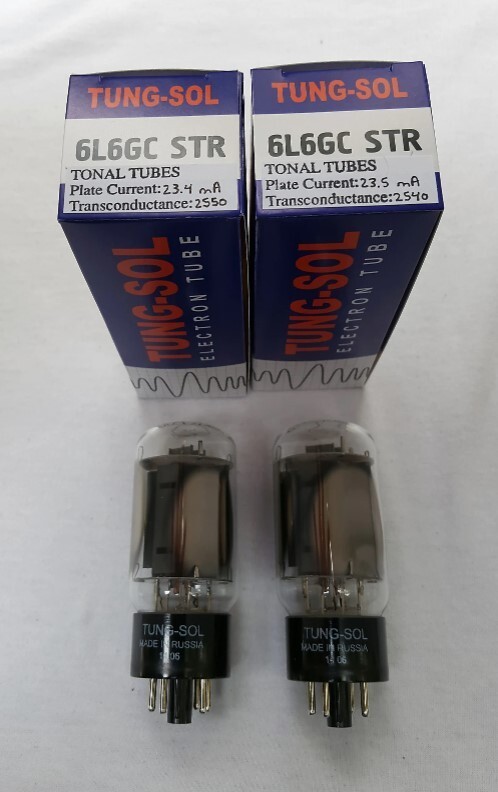 New 2x TungSol 6L6GC STR / 6L6 | Matched Pair / Duet / Two Tubes