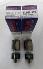 New 2x TungSol 6L6GC STR / 6L6 | Matched Pair / Duet / Two Tubes | Free Ship