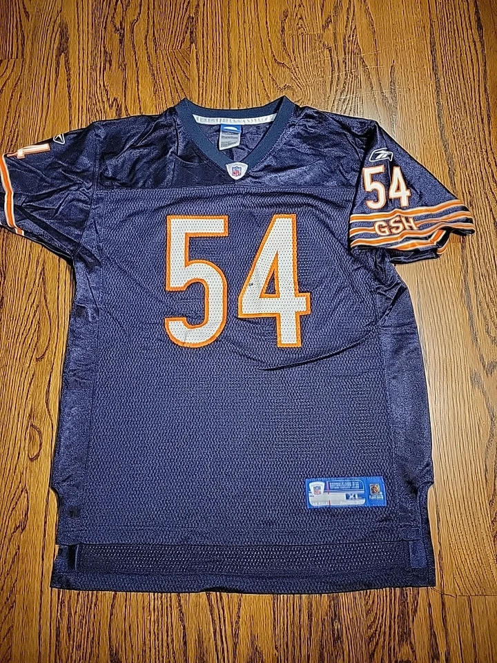 CAMISETA BRIAN URLACHER CHICAGO BEARS NFL REEBOK JUVENIL TALLA XL FUTBOL AZUL Foto 2 de 4