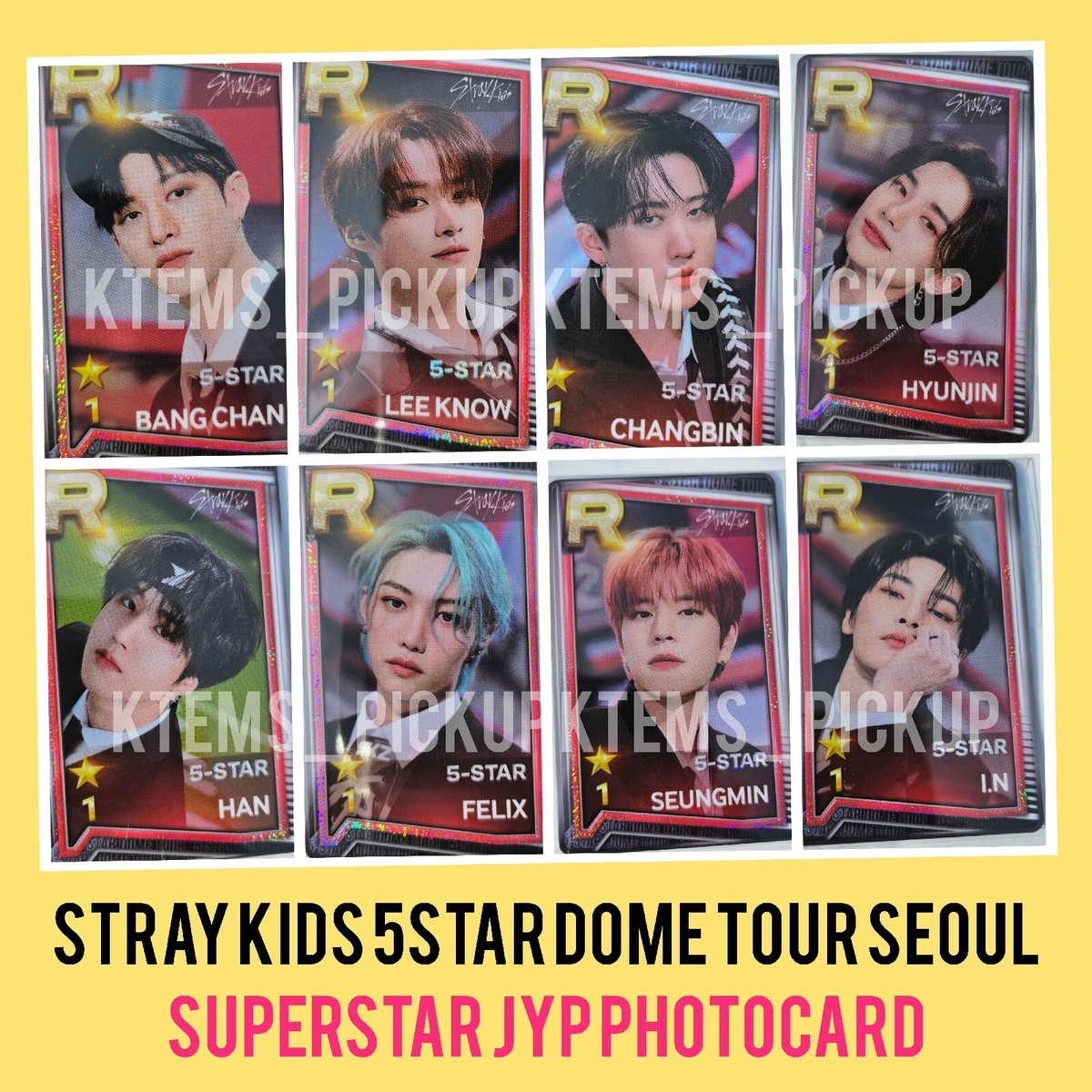 Stray Kids SSJ Superstar JYP photocard 5star dome tour 2023 Stray Kids SSJ Superstar JYP photocard 5star dome tour 2023