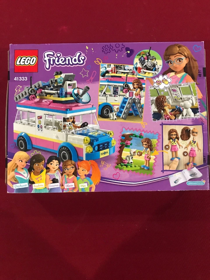 Lego Friends Olivia's Dokidoki Mission Vehicle 223 peças 41333 NOVO - Imagem 2 de 2