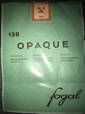 FOGAL 138 OPAQUE TIGHTS Color: Orange Size: Medium 138 08