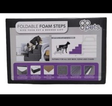 NEW Foldable Foam Steps by Go Pets - Non Slip, Machine Washable and Up to 75lbs