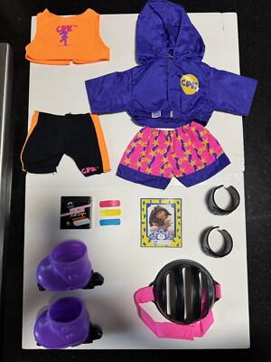 Cabbage Patch Kids Skates And Two Outfits