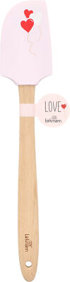 Birkmann Teigschaber 32cm rosa mit Herzen