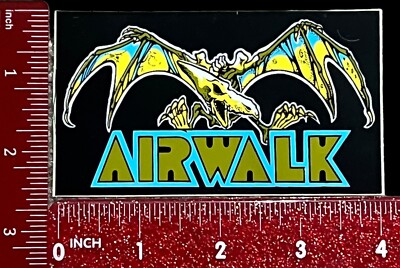 Vintage 1980's Airwalk Pterosaurs Sticker | eBay