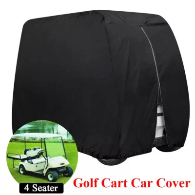600D Heavy Duty Waterproof 4 Passenger Golf Cart Cover for Club Car EZGO YAMAHA