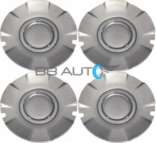 2004-2007 CHEVROLET SILVERADO SS SILVER WHEEL HUB CENTER CAPS SET OF 4 NEW