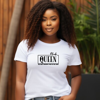 Black Queen Most Powerful Piece Frauen T-Shirt 100% Baumwolle Damen Geschenk