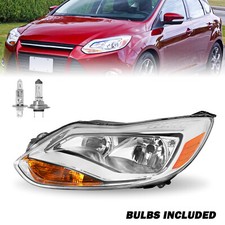 For 2012 2013 2014 Ford Focus Chrome Halogen Headlamp Headlight Left Driver Side For 2012 2013 2014 Ford Focus Chrome Halogen Headlamp Headlight Left Driver Side