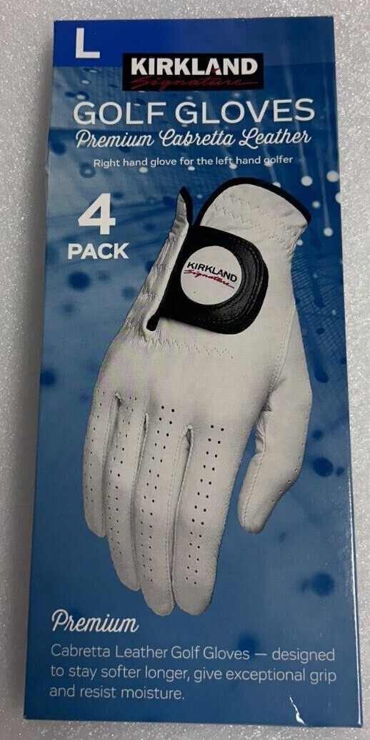 Kirkland Signature Leather Golf Glove 4-pack- right hand gloves