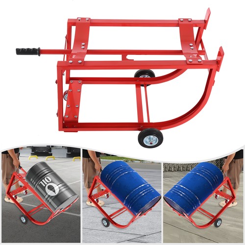 Culla batteria 55 galloni capacità 600 libbre olio drum rack con timone - Foto 5 di 22