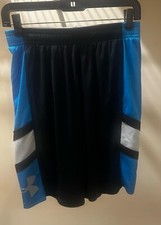 Under Armour Black  Blue Youth XL Loose Fit Shorts