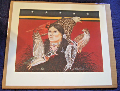 NEW  SIGNED & NUMBERED PRINT  CHEROKEE BIRD CLAN by JOHN BALLOUE   COA   31/600