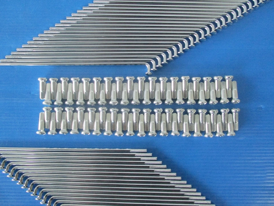 Fit YAMAHA YL1 YL 1 YJ1 YJ2 YF1 F/R SPOKE & NIPPLE SET 144 PCS."STAINLESS" [mi] Foto 2 de 4