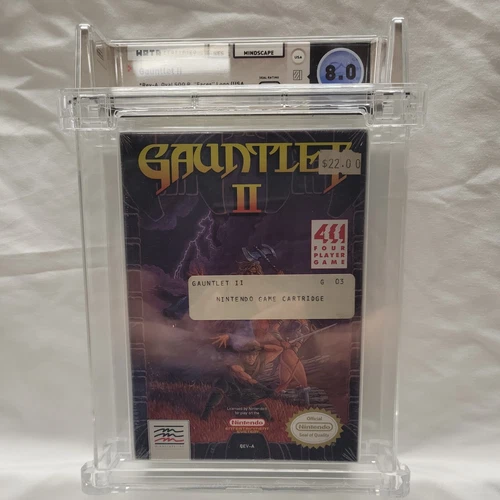 Gauntlet II New Nintendo NES Factory Sealed VGA WATA Grade 8.0 B+ H Seam Rare