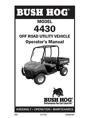 Bush Hog Bush Hog Side By side 4430 Operators Maintenance Manual | eBay