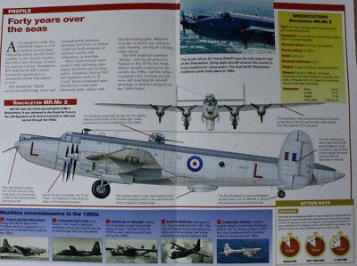Avro Shackleton Aircraft Picture Brochure Pamphlet Out of Print Info Sheet  