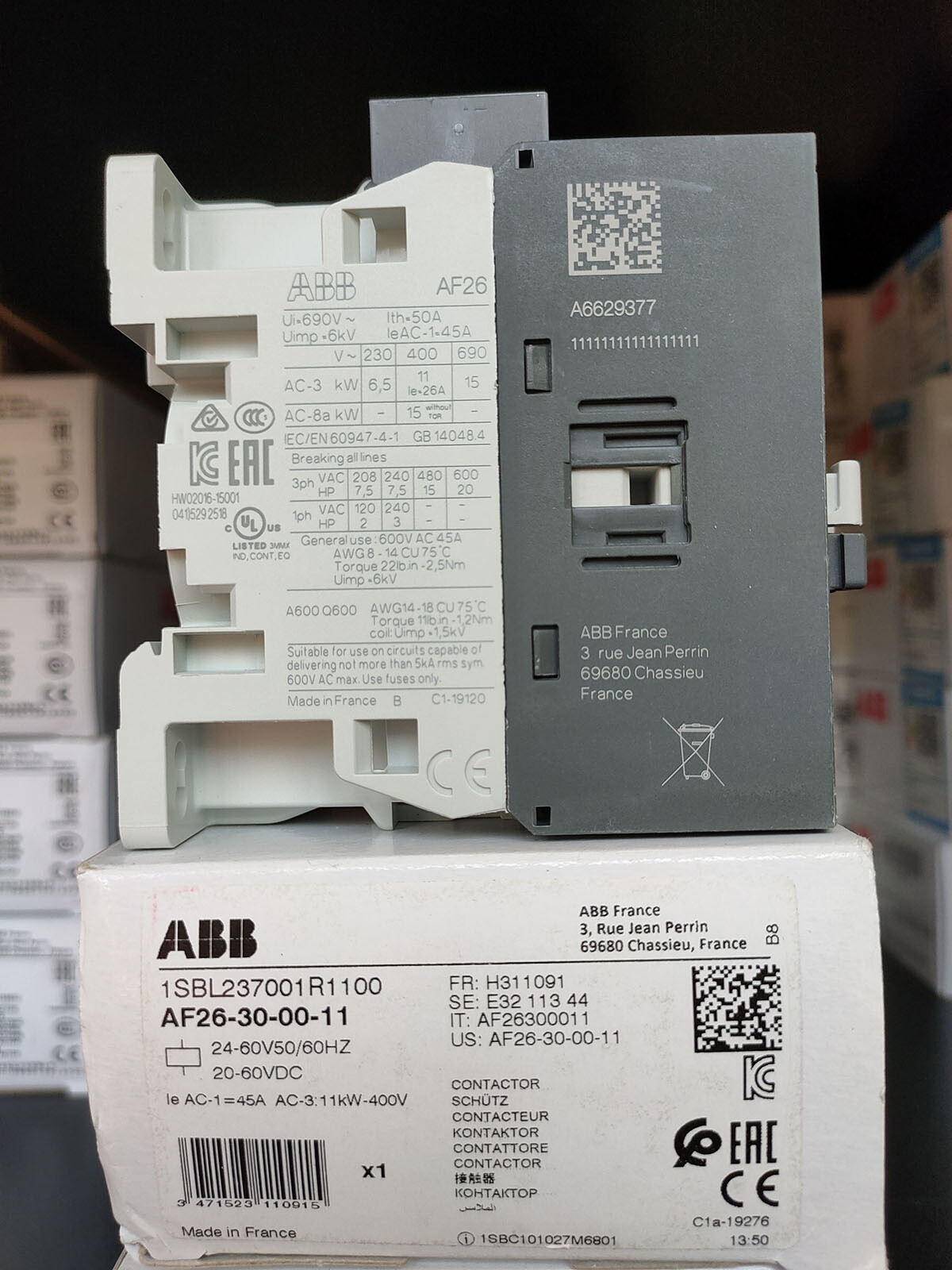 Schütz AF26 30 11 13 | ABB 11 kW