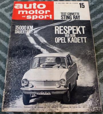AMS 15/1963 Test Opel Kadett, Chevrolet Corvette Sting Ray, TDE VW Käfer-Tuning