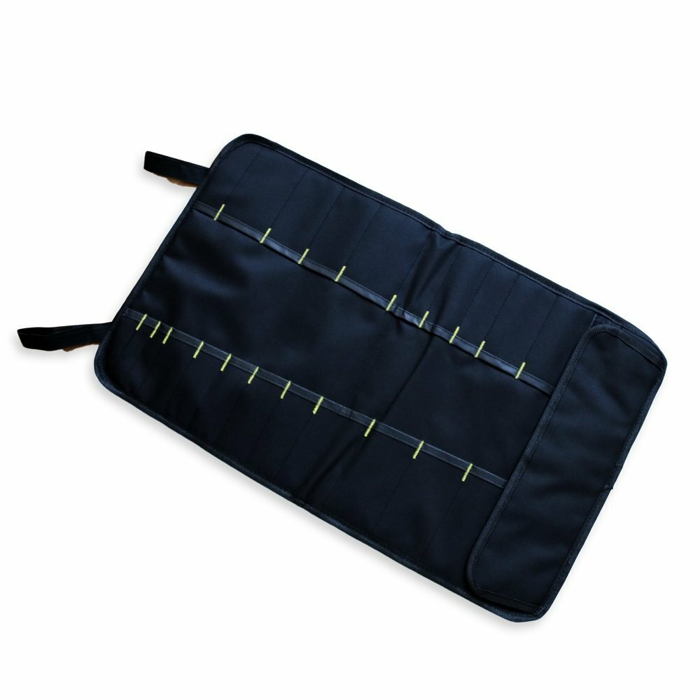 Large 22 Pocket Wrench Ratchet Tool & Socket Roll Up Case Bag Storage Pouch