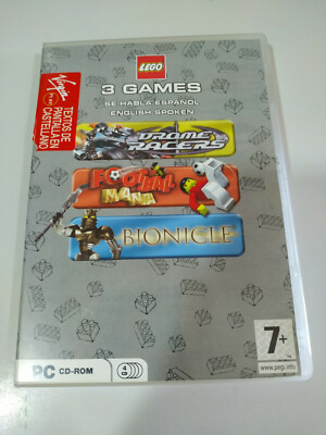 Drome Racers Football Mania Bionicle LEGO - PC Game 4 X CD-ROM Edition Spain