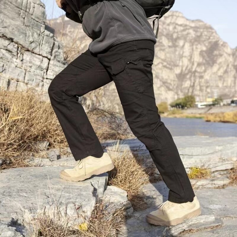 Men's Tactical Cargo Pants - Waterproof, 35% Cotton/65% Polyester, Size 36x32